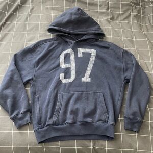 Hollister Navy blue boxy fit hoodie